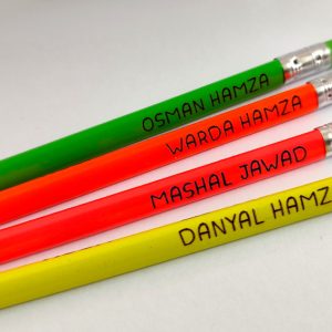 Customized Neon Pencils, Pack of 12