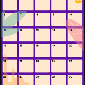 Ramadan Monthly Planner - Delights