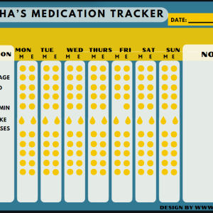 Medication Weekly Tracker - Minimal